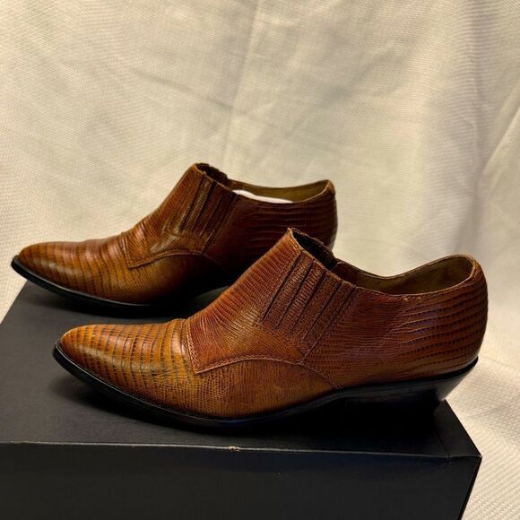 Circle S genuine leather uppers made in Brazil size 7 western boho cowgirl - Picture 1 of 9